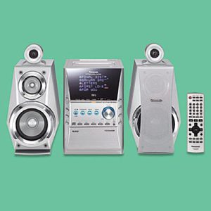 Panasonic Micro 5-CD Changer Stereo System with AM/FM Radio - PANSCPM41