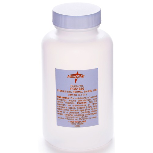 Medline Sterile Saline Solution,250.0 ML PCS1650