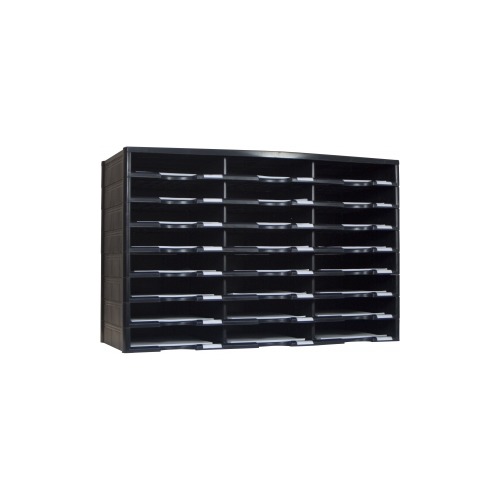 Storex Literature Organizer/Document Sorter, Black